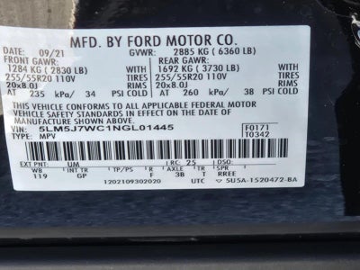 2022 Lincoln Aviator Reserve RWD