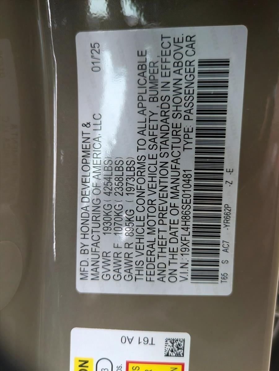 2025 Honda Civic Hatchback Hybrid Sport CVT