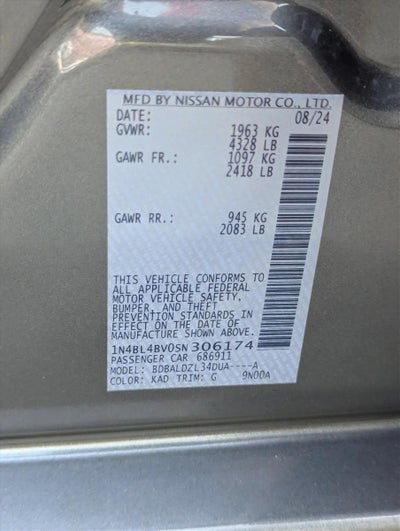 2025 Nissan Altima S FWD