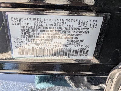 2024 Nissan Sentra S CVT