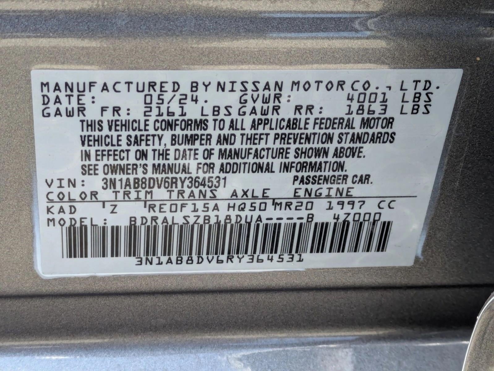2024 Nissan Sentra SR CVT