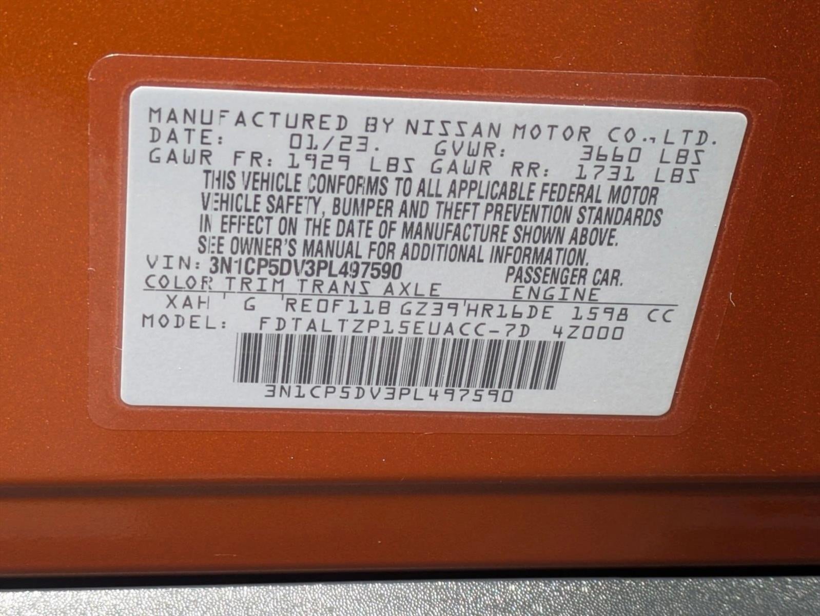 2023 Nissan Kicks SR FWD