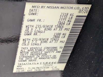 2020 Nissan Murano FWD S