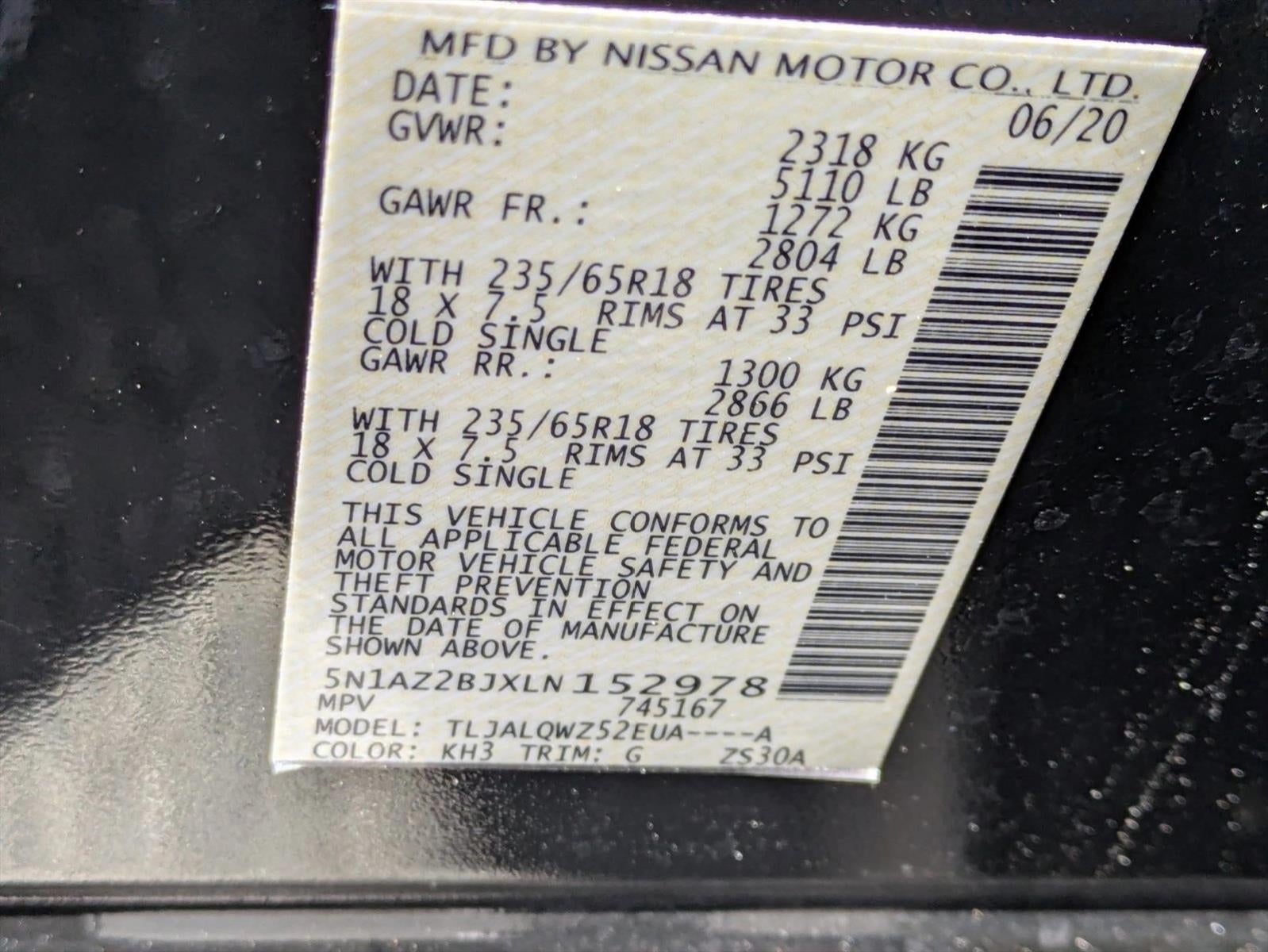 2020 Nissan Murano FWD SV