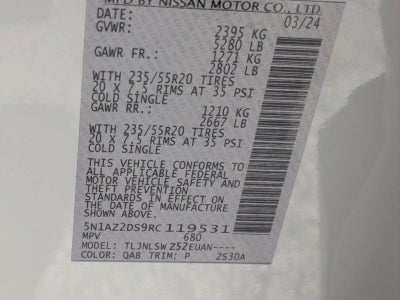 2024 Nissan Murano AWD Platinum