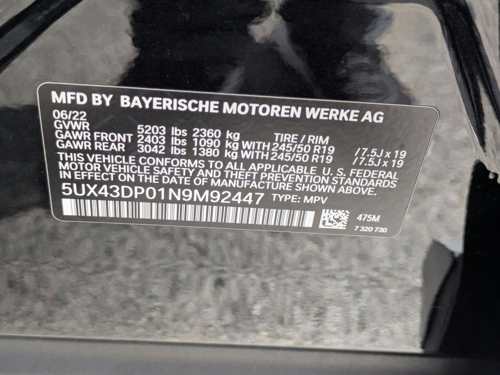 2022 BMW X3 sDrive30i Sports Activity Vehicle