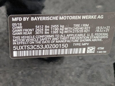 2018 BMW X3 M40i Sports Activity Vehicle