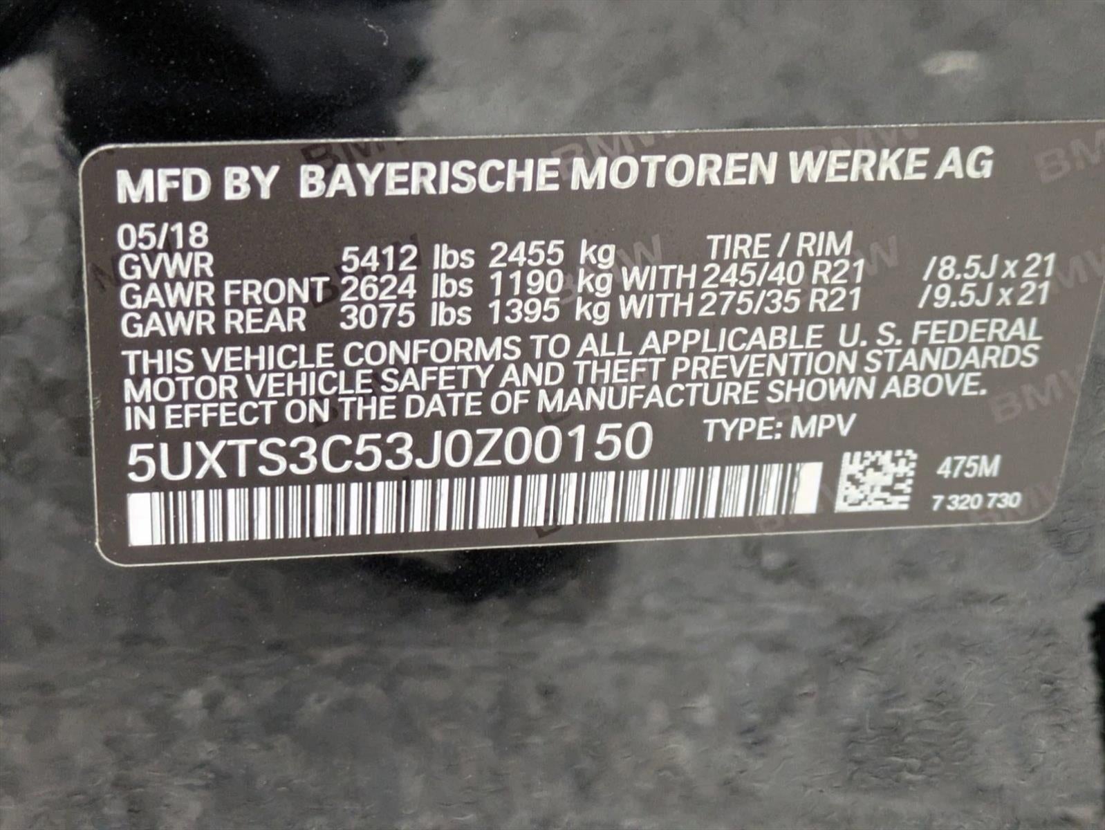 2018 BMW X3 M40i Sports Activity Vehicle