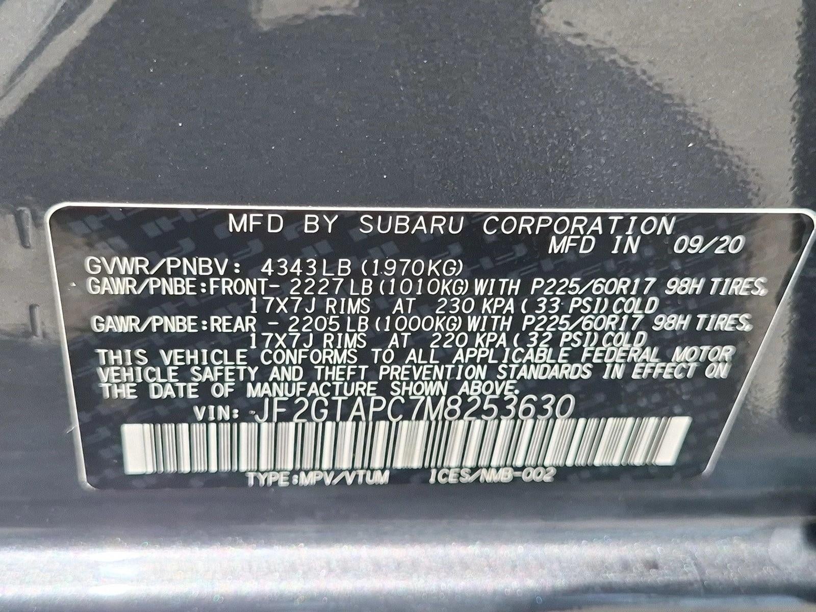2021 Subaru Crosstrek Premium CVT