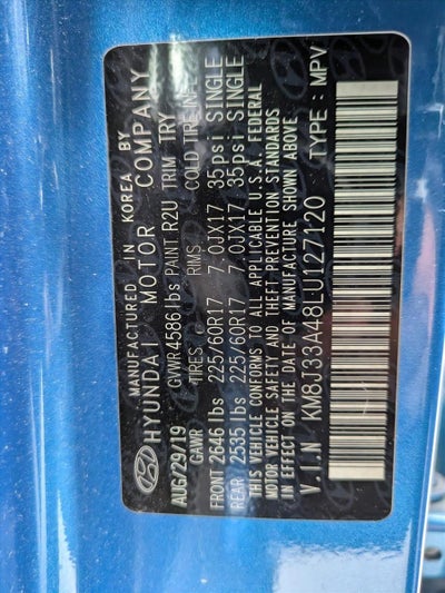 2020 Hyundai TUCSON Value FWD