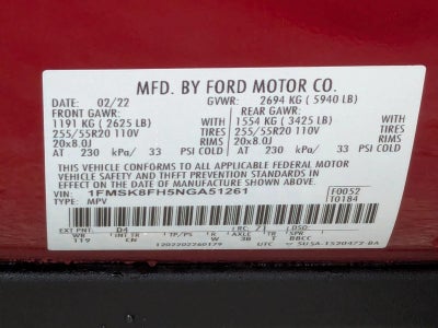 2022 Ford Explorer Limited 4WD