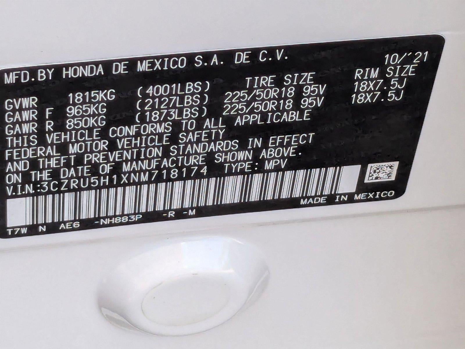 2022 Honda HR-V Sport 2WD CVT