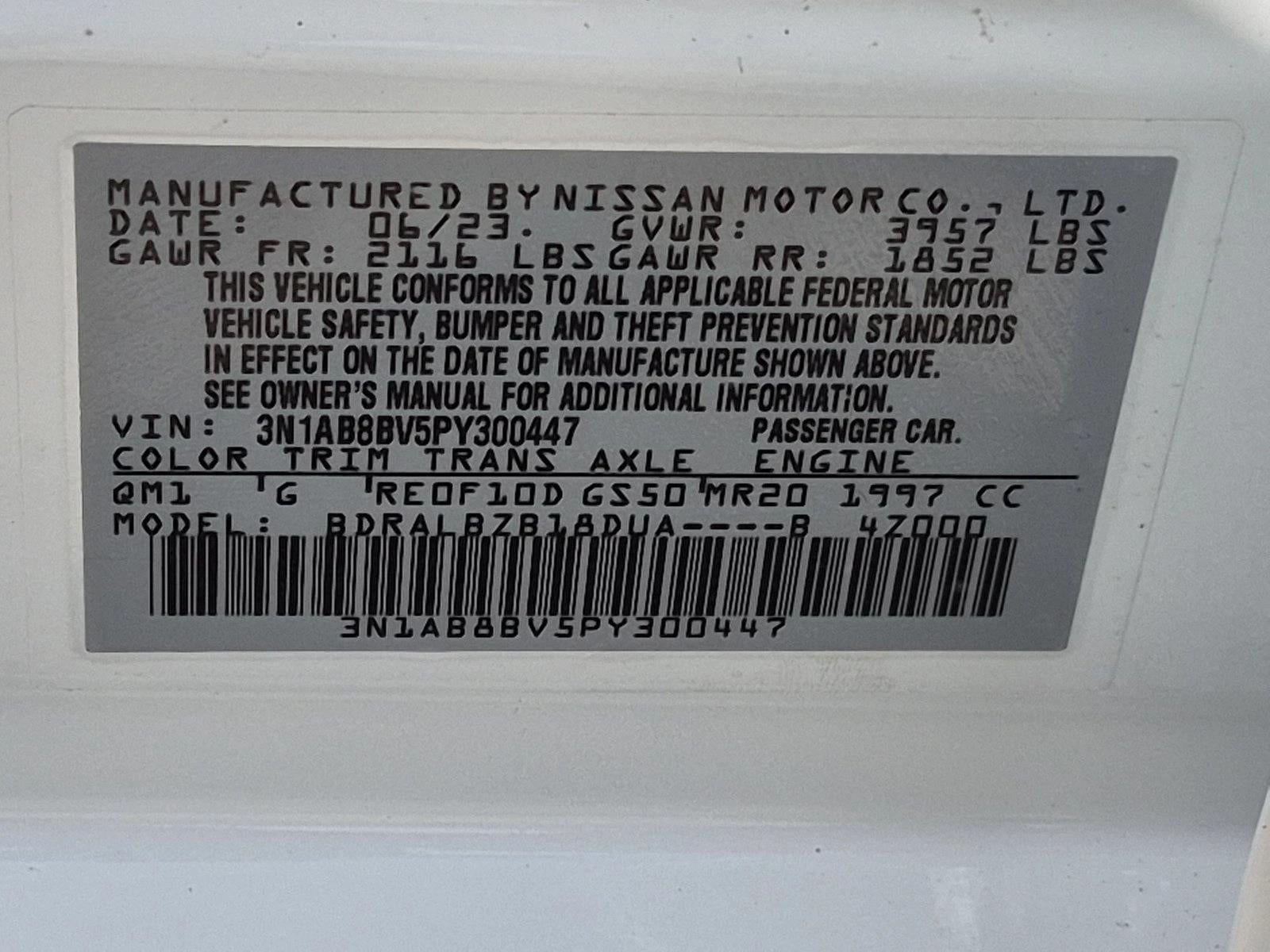 2023 Nissan Sentra S CVT