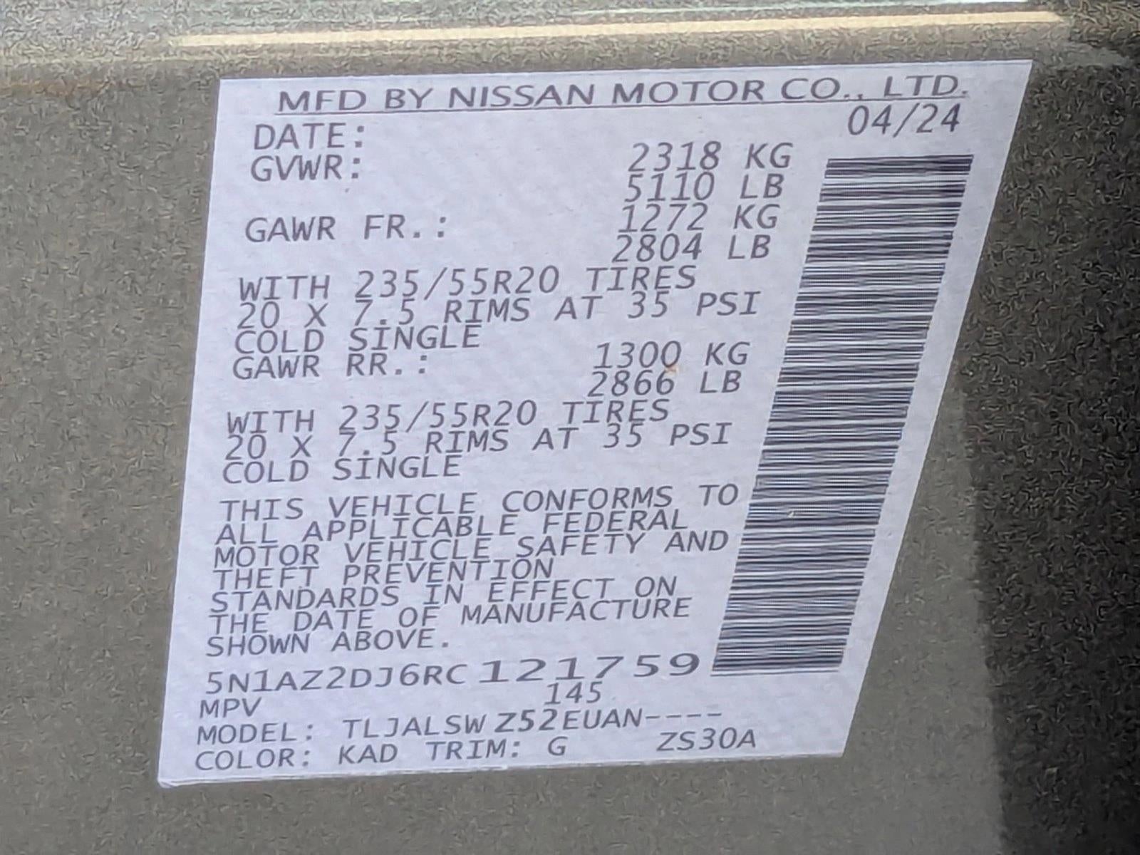 2024 Nissan Murano FWD Platinum