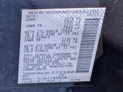 2024 Nissan Pathfinder SV 2WD