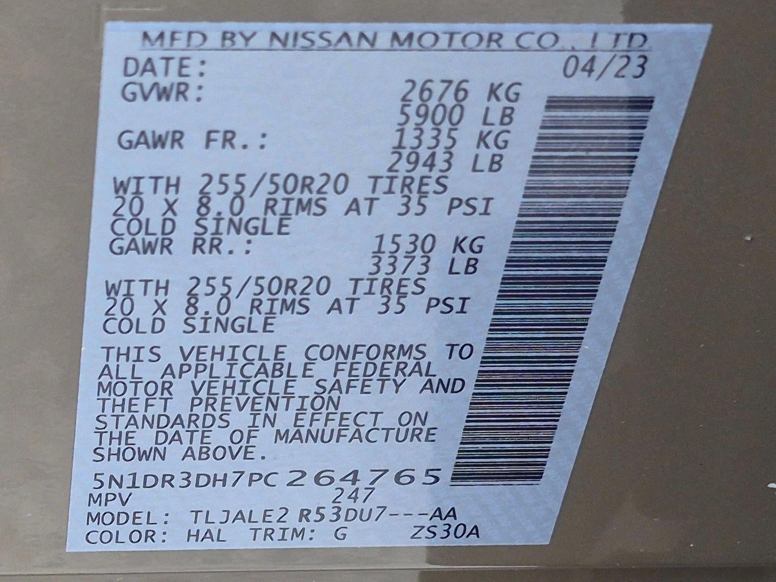 2023 Nissan Pathfinder Platinum 2WD