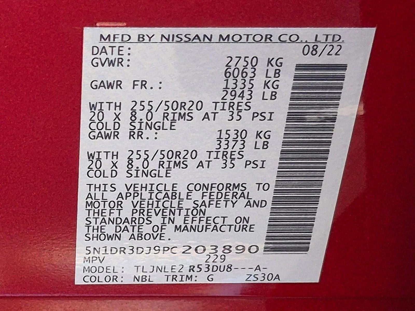 2023 Nissan Pathfinder Platinum 4WD