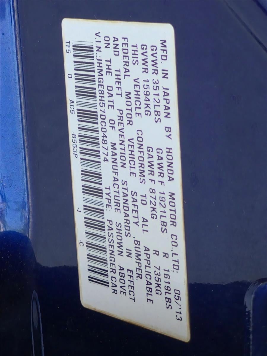 2013 Honda Fit Automatic Sport