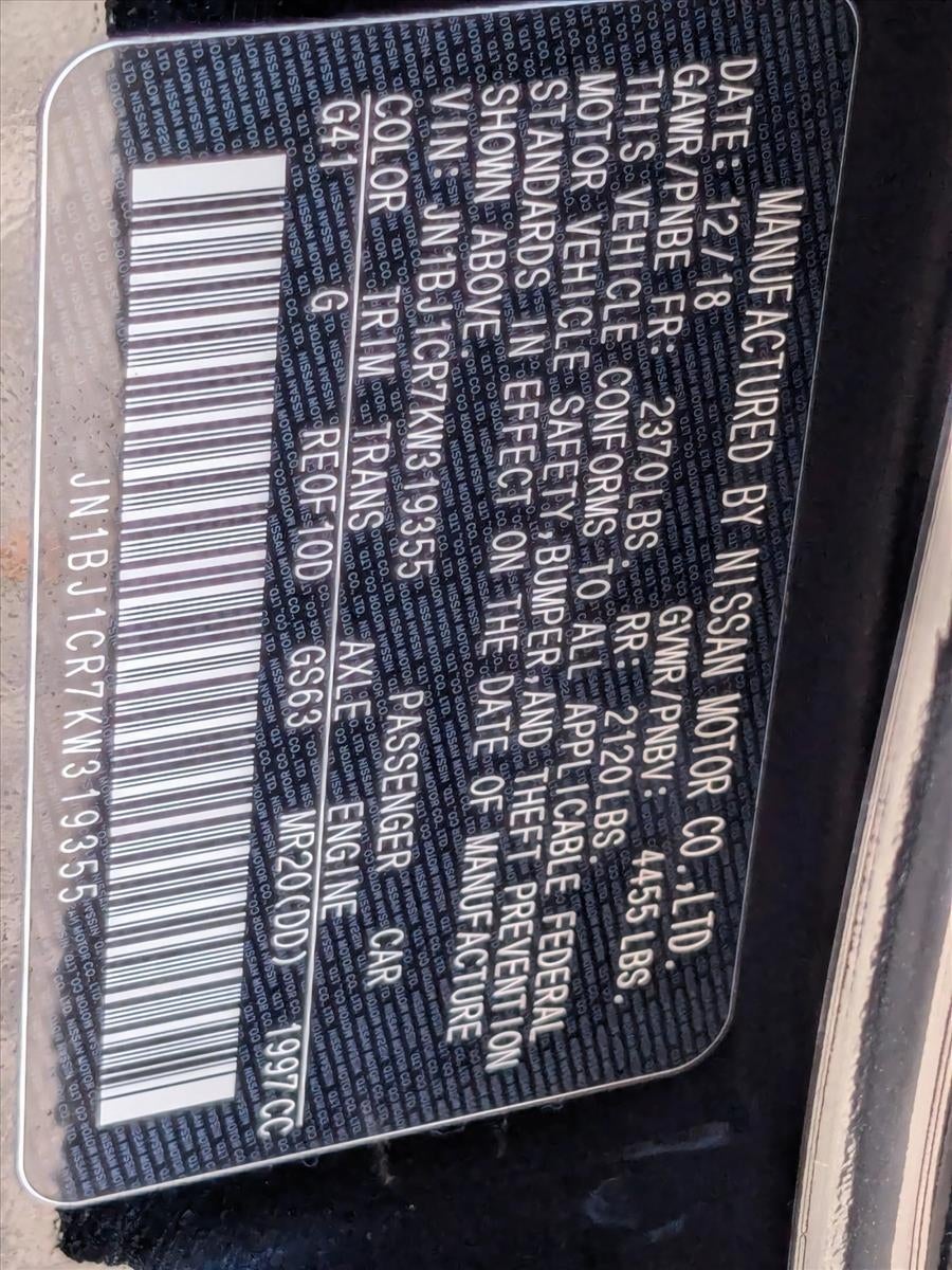 2019 Nissan Rogue Sport AWD SV