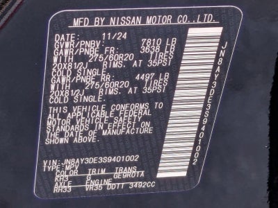 2025 Nissan Armada 4x4 PRO-4X