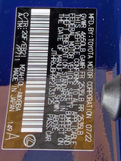 2023 Lexus UX 250h F SPORT Handling FWD