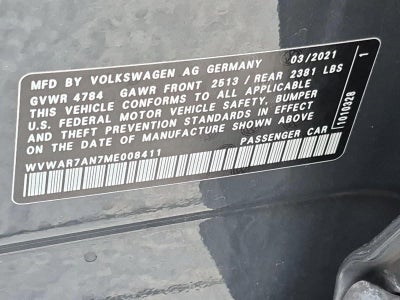 2021 Volkswagen Arteon SE FWD