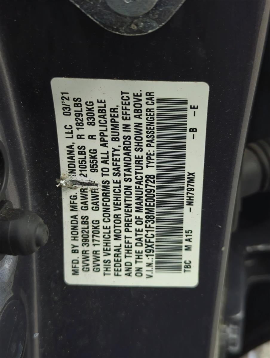 2021 Honda Civic Sedan EX CVT