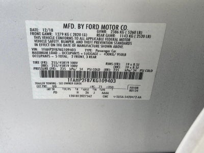 2019 Ford Taurus Limited FWD