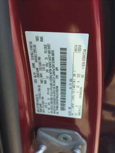 2019 Ford Escape SEL 4WD