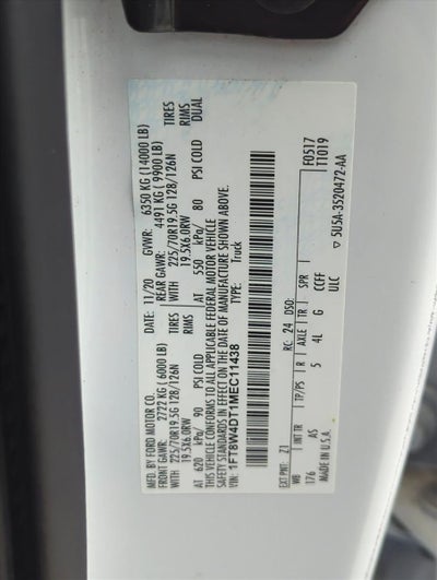 2021 Ford Super Duty F-450 DRW XL 4WD Crew Cab 8' Box