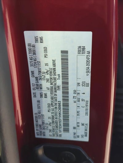 2017 Ford F-150 XLT 4WD SuperCrew 5.5' Box