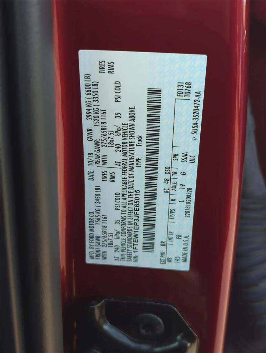 2018 Ford F-150 XLT 4WD SuperCrew 5.5' Box