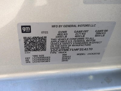 2021 Chevrolet Silverado 2500 HD Crew Cab Standard Box 4-Wheel Drive Custom