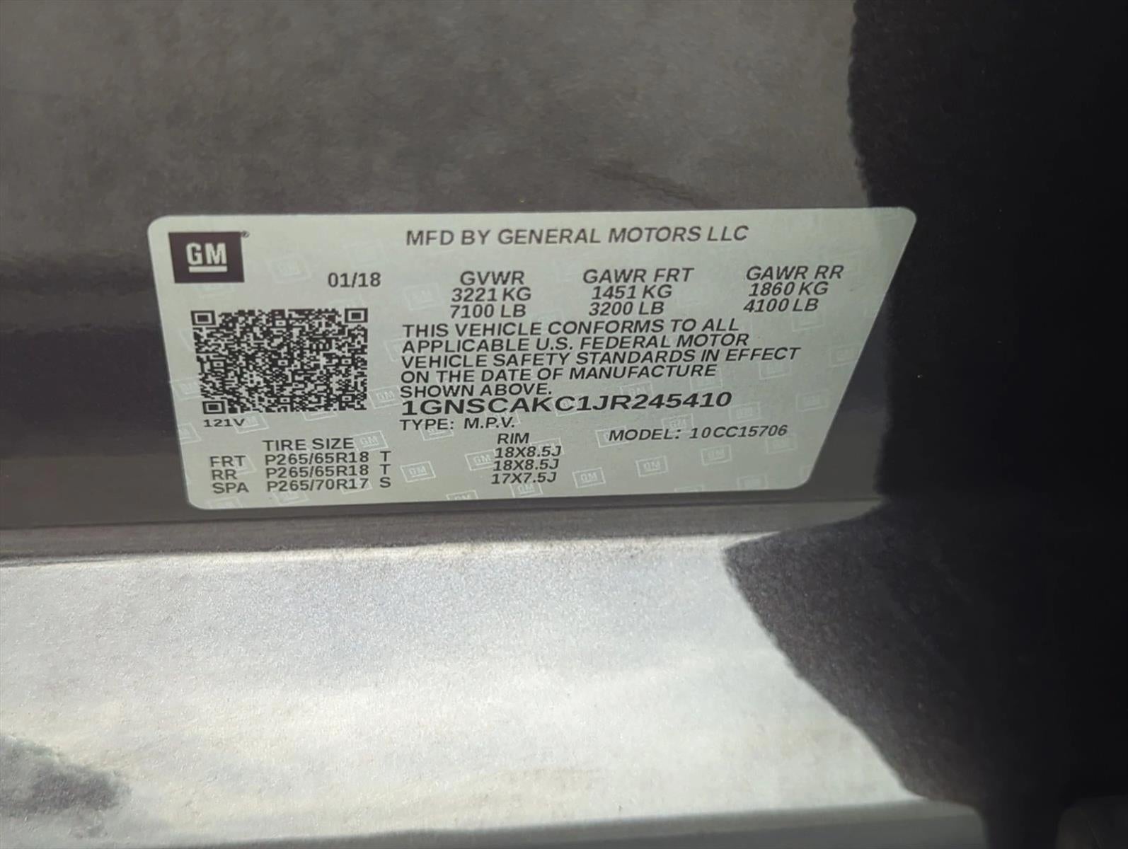 2018 Chevrolet Tahoe 2WD LS
