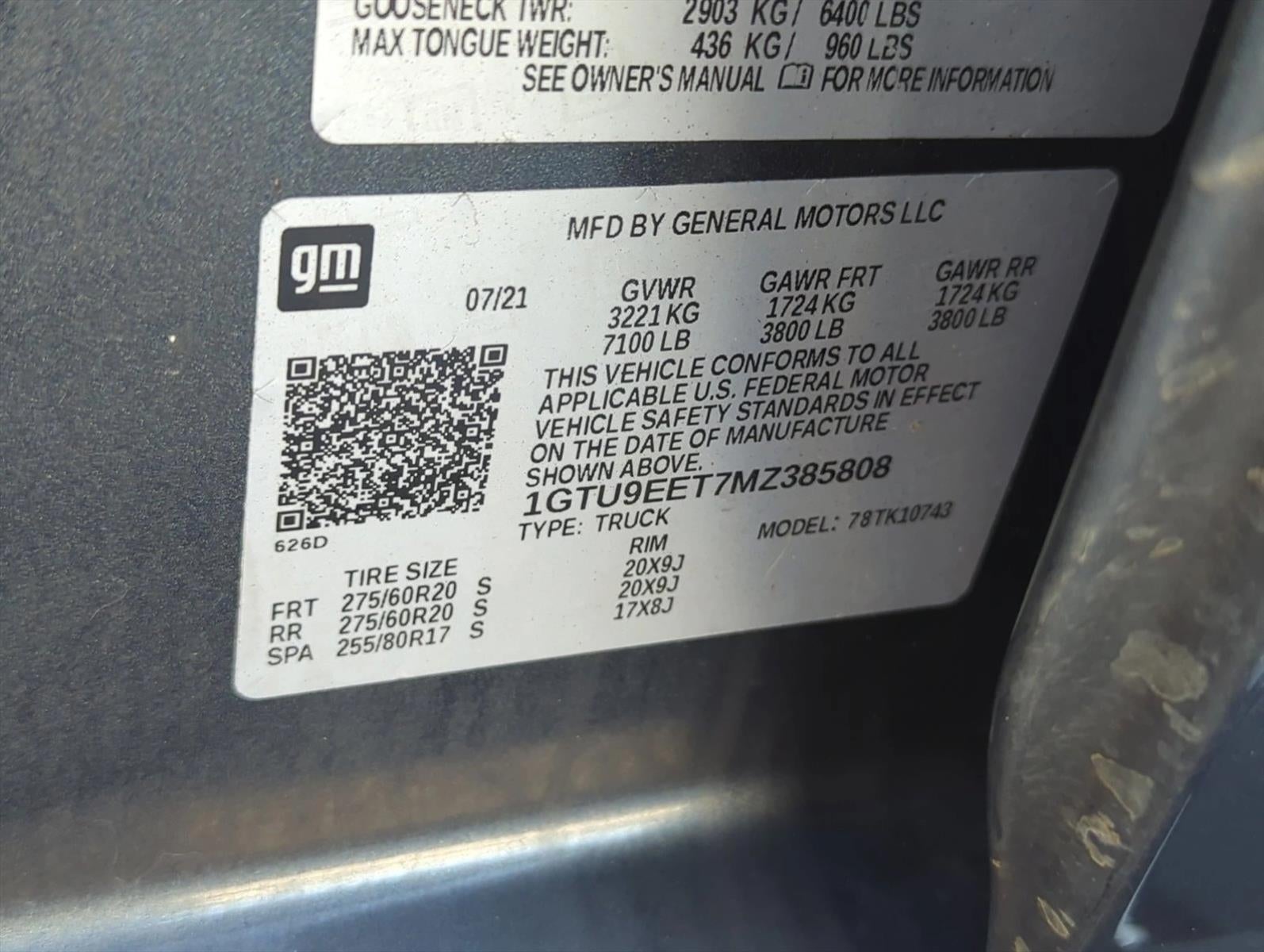 2021 GMC Sierra 1500 Crew Cab Standard Box 4-Wheel Drive AT4