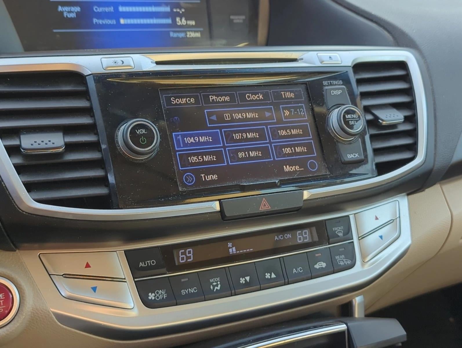 2015 Honda Accord Sedan EX-L CVT PZEV