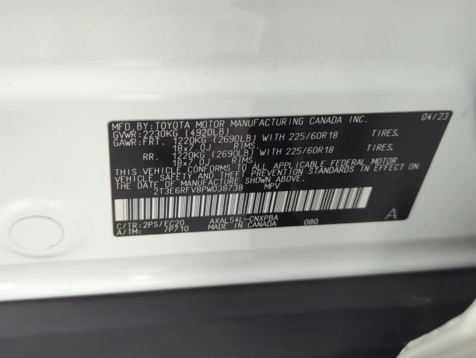 2023 Toyota RAV4 Hybrid XSE AWD (Natl)