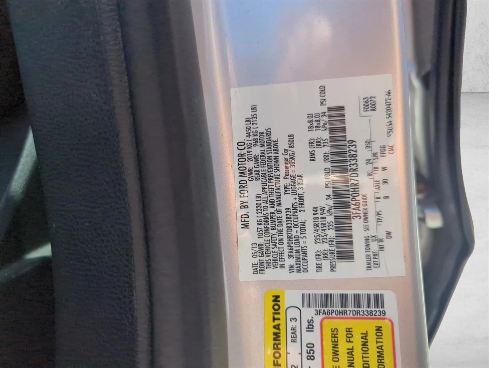 2013 Ford Fusion 4dr Sdn SE FWD