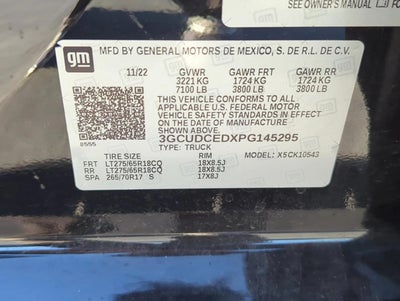 2023 Chevrolet Silverado 1500 Crew Cab Short Box 4-Wheel Drive Custom Trail Boss