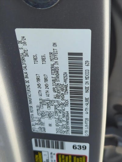 2024 Toyota Tacoma 2WD 2WD SR5 Double Cab 5' Bed AT (SE)