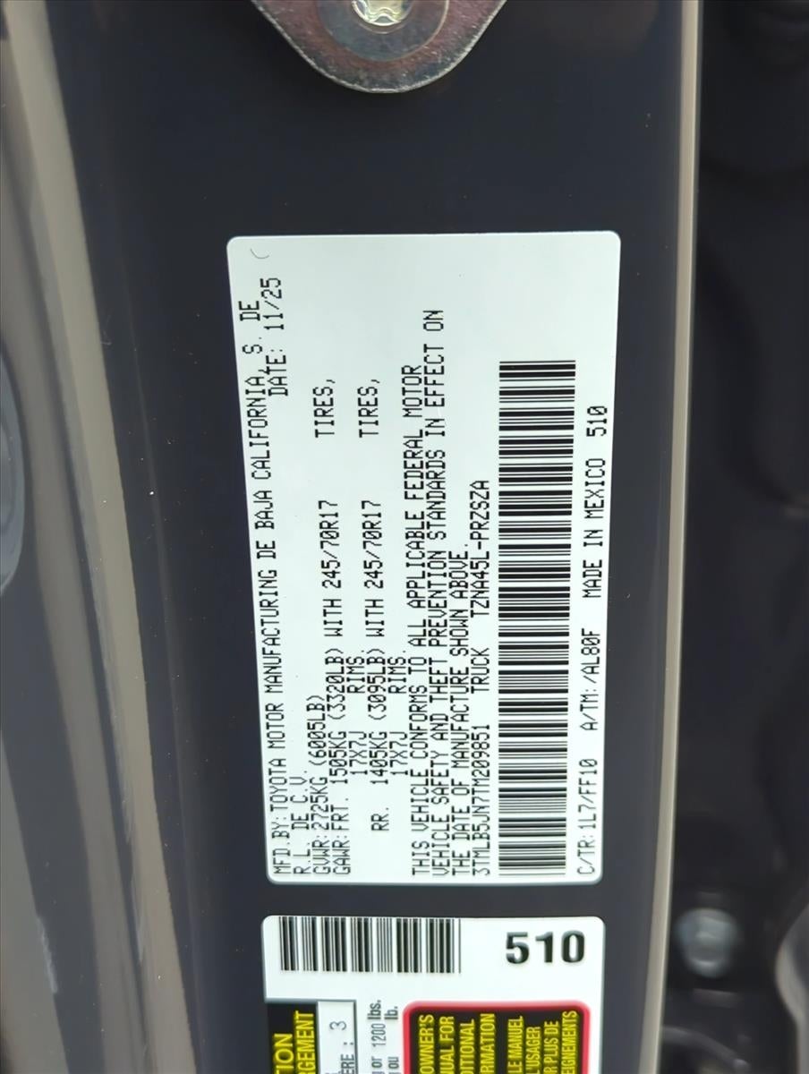2026 Toyota Tacoma 4WD 4WD SR5 Double Cab 5' Bed AT (GS)