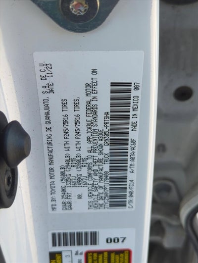 2023 Toyota Tacoma 4WD 4WD SR5 Double Cab 5' Bed V6 AT (GS)