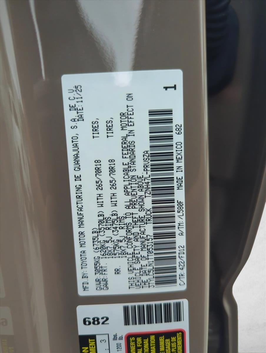 2026 Toyota Tacoma 4WD 4WD TRD Off Road Hybrid Double Cab 5' Bed AT (Natl)
