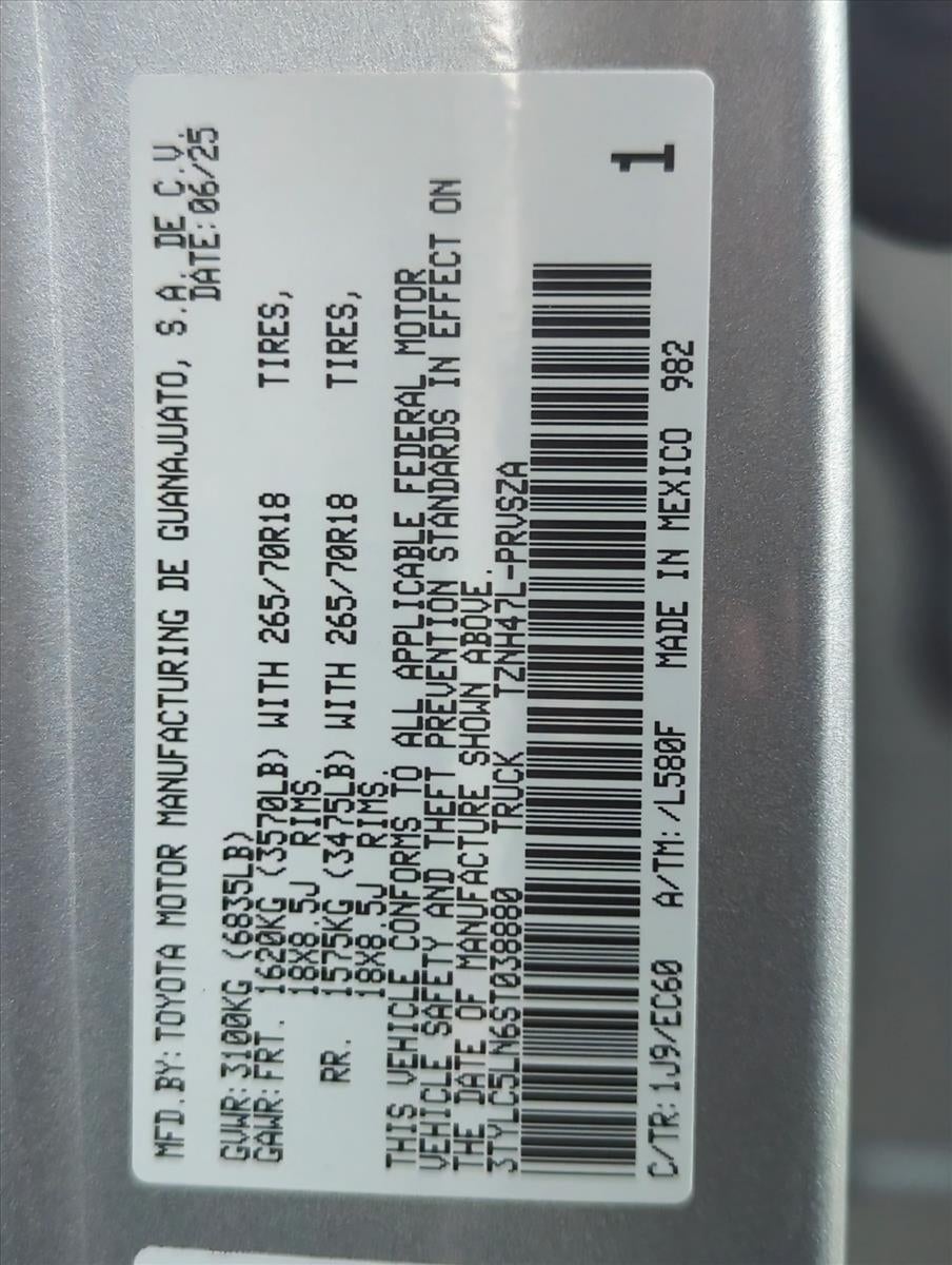 2025 Toyota Tacoma 4WD 4WD Trailhunter Hybrid Double Cab 5' Bed AT (Natl)