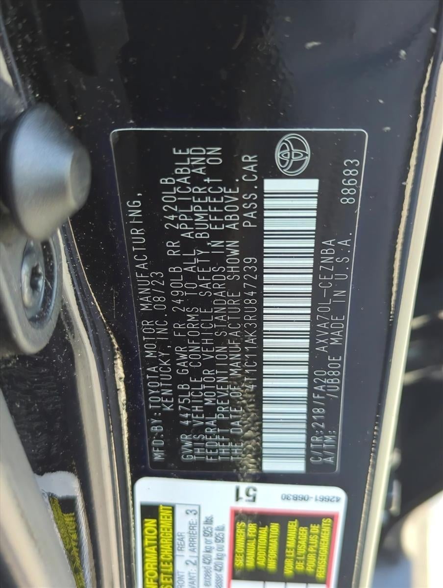 2024 Toyota Camry LE Auto (SE)