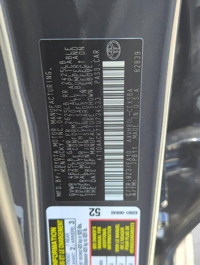2026 Toyota Camry SE (SE)