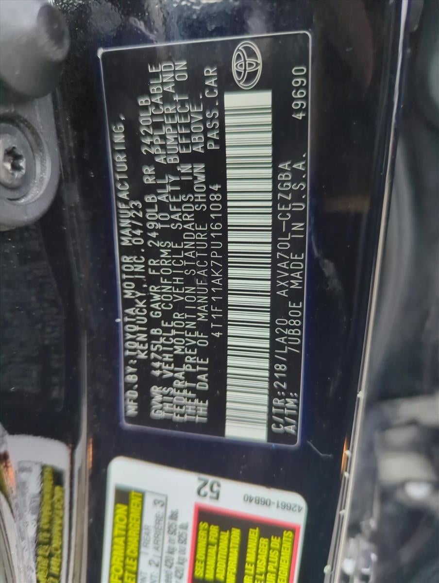 2023 Toyota Camry XLE Auto (SE)
