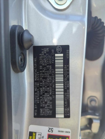 2021 Toyota Camry SE Nightshade Auto (Natl)