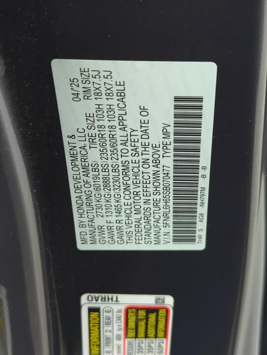 2025 Honda Odyssey EX-L Auto