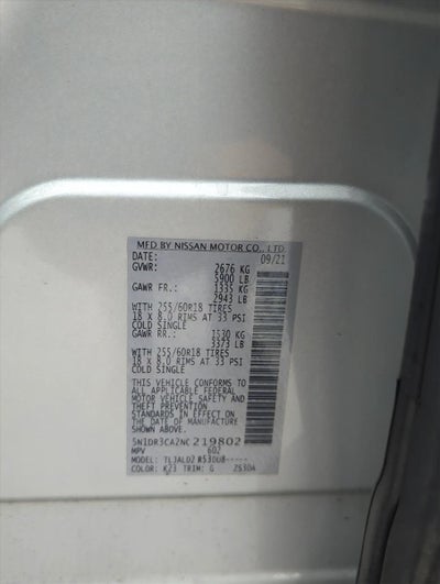 2022 Nissan Pathfinder SL 2WD